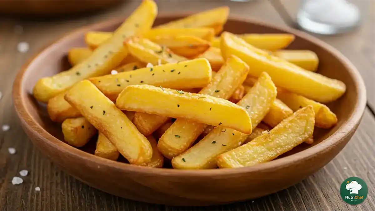 batata frita na air fryer crocante e dourada