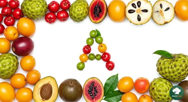 Frutas com a letra A