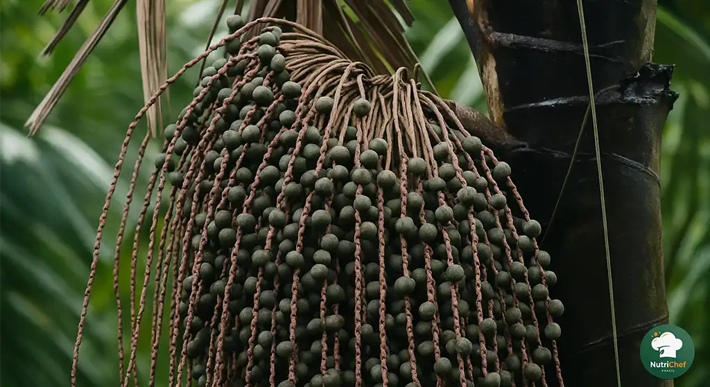 frutas com a Letra B: A bacaba lembra o açaí, mas com propriedades próprias