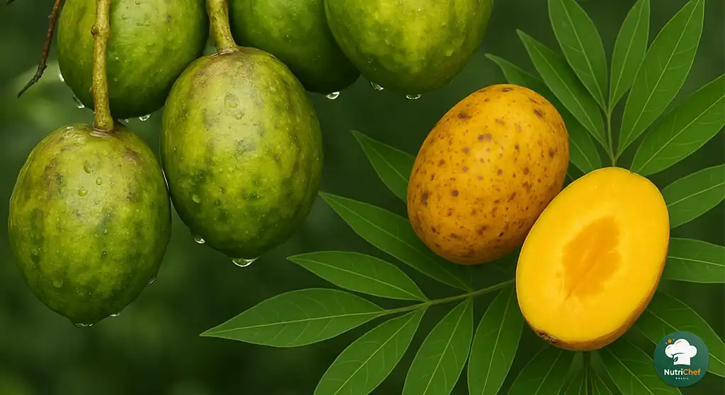 Cajá entre as frutas com a letra C - imagem ilustrativa para artigo nutricional